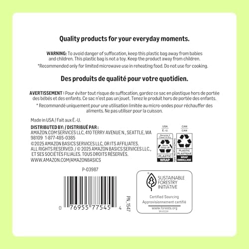 Amazon Basics Everyday Disposable Paper Plates, 8.62 Inch, Microwave-Safe, Cut Resistant, Soak-Proof, 100 Count, Packaging May Vary — view 5