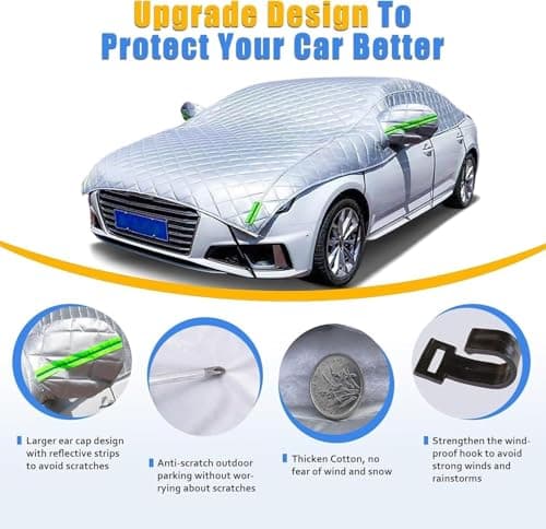 Hail Protector Car Cover Padded Blanket for SUV Jeep-Length (181 to 200 Inch) Padded Blanket Anti-Hail Car Covers 5-Layer Heavy — view 7