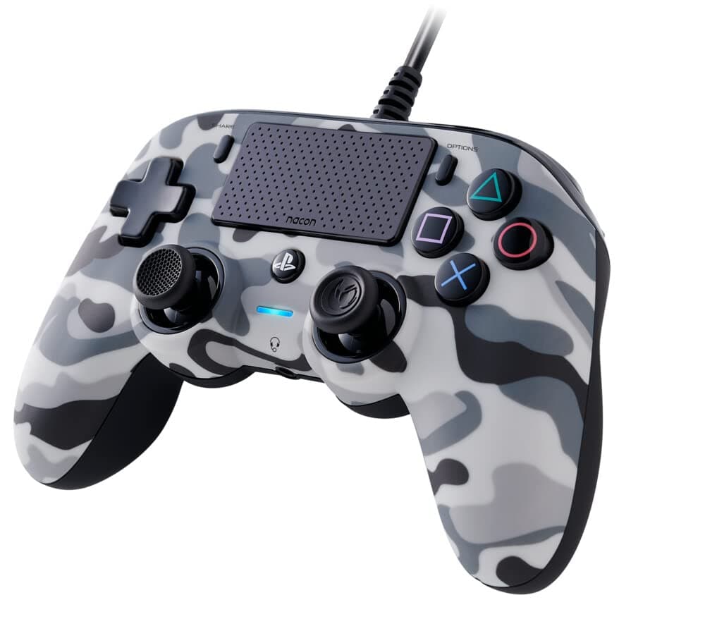 Nacon - Compact Mando con licencia Oficial Sony para PS4 y PC, Gaming Controller con Cable - Azul Retroiluminado — view 11