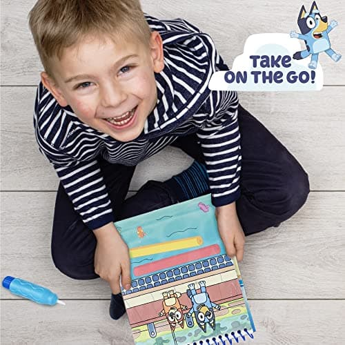 Horizon Group USA Bluey Aqua Art - Reusable Water Reveal Activity Pages With Water Pen for No-Mess Drawing and Coloring — view 2