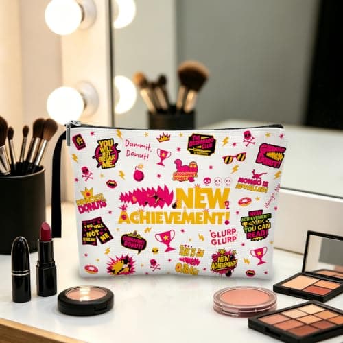 Repnalm Merch Makeup Bag Merchandise Gifts for Fans Cosmetic Bag for Women