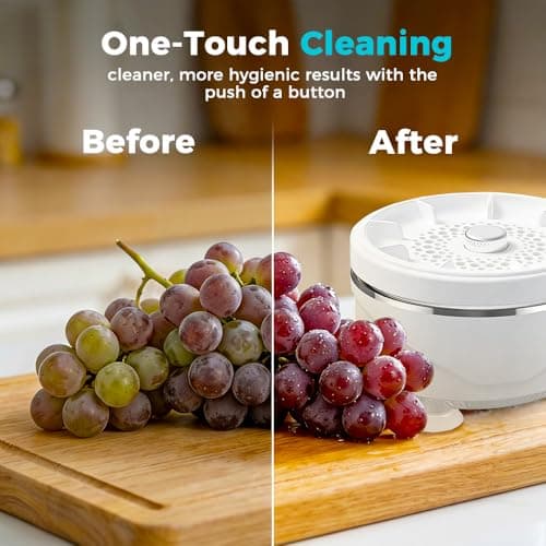 2026 New Fruit and Vegetable Washing Machine, Countertop Fruit Washing Machine, Electric Vegetable Cleaner, Device Waterproof, for Fruits, Suitable for Use in the Kitchen (1PCS) — view 2