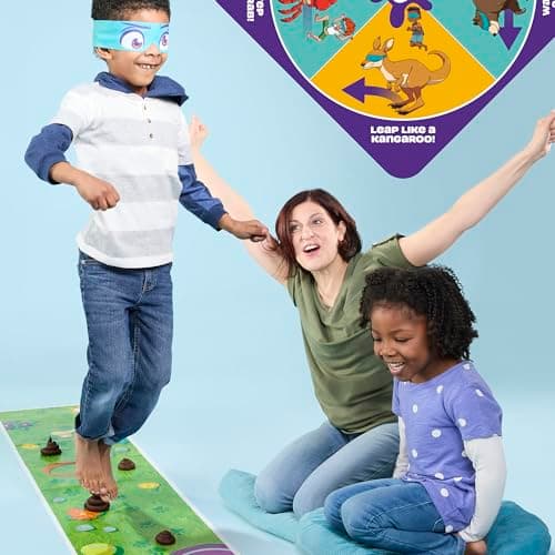 Hasbro Gaming Don't Step in It Preschool Game I Blindfolded, Poop Party Game | Spinner with 8 Fun Animal Moves | Ages 4+| 1+ Players I Funny Kids Board Games | Easter Gift for Kids — view 3
