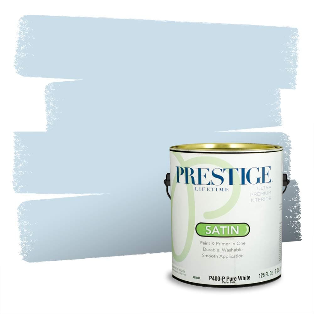 PRESTIGE Paints Interior Paint and Primer In One, 1-Gallon, Semi-Gloss, Comparable Match of Valspar* Dewdrop* — view 488