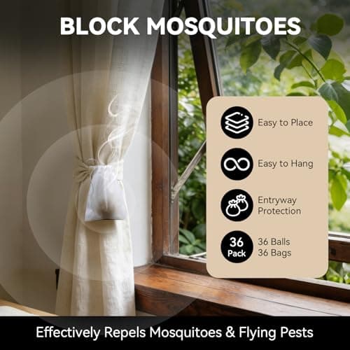 Mosquito Repellent 36 Balls – Mosquito Repellent Outdoor Patio & Indoor, Natural Mosquito Deterrent for Yard, Patio, Camping & Travel — view 5