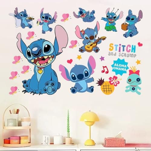 Stitch wall sticker, Removable Peel and Stick Suitable for Living Room, Smooth Wall, Kids Room(Size: 30 x 80 cm) — view 5