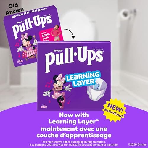 Pull-Ups Girls Potty Training Underwear, Easy Open Toddler Pants 3T-4T (32-40 lbs), Learning Designs for Toddlers, 92 count
