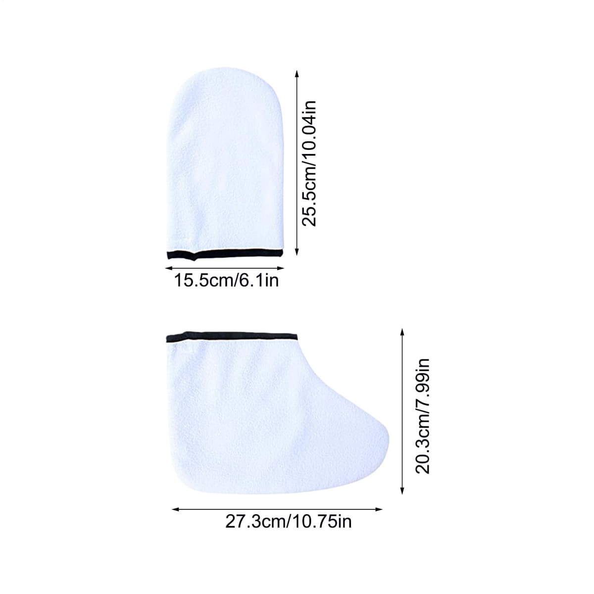 Paraffin Gloves - Moisturizing Care For Hands And Feet | Reusable Sleeves,Daily Beauty Routine Personal Care Relaxation Unisex For Men And Women — view 5