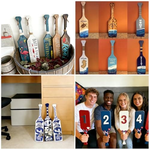 Falikoco 15 Inches Unfinished Wooden Paddle with Smooth Surface, Sorority Paddle Easy to Paint, Greek Paddle with Natural Texture, Fraternity Paddle Premium Solid Pine for Arts and Craft Projects — view 6