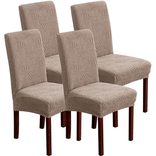 Dining Chair Covers, Chair Covers for Dining Room Stretch Chair Covers Parsons Chair Slipcover, for Dining Room Kitchen Chair Protector Cover, Removable, Washable