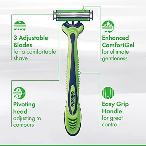 Gillette Sensor3 Sensitive Men's Disposable Razor, 4 Razors — view 3