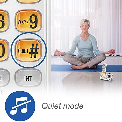AT&T DECT 6.0 3 Cordless Phones with Caller ID, Handset Speakerphones, White and Grey — view 4