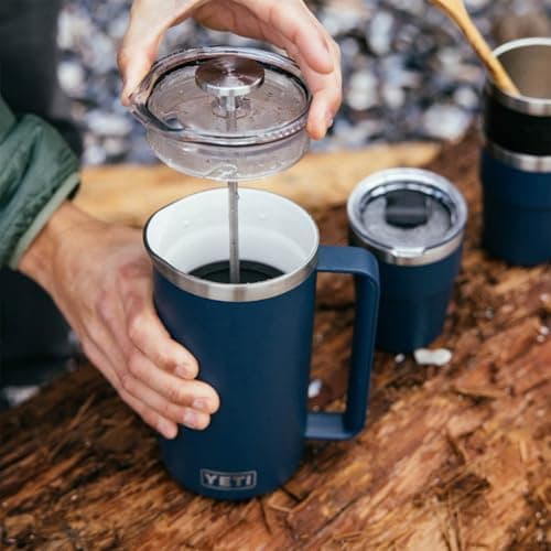 YETI Rambler 34 oz. French Press Coffee Maker, Cape Taupe — view 5