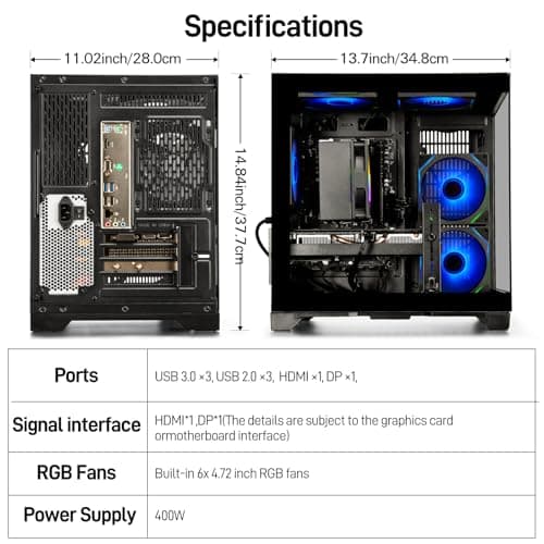 WIWB Prebuilt Gaming PC – Ryzen 5 4500, GeForce RTX 3050 Desktop — view 5