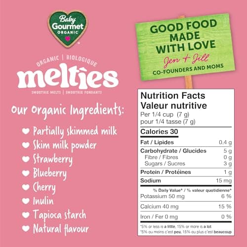 Baby Gourmet Organic Meltable Mushies Banana Berry with Greek Yogurt, 23g (Pack of 8) — view 5