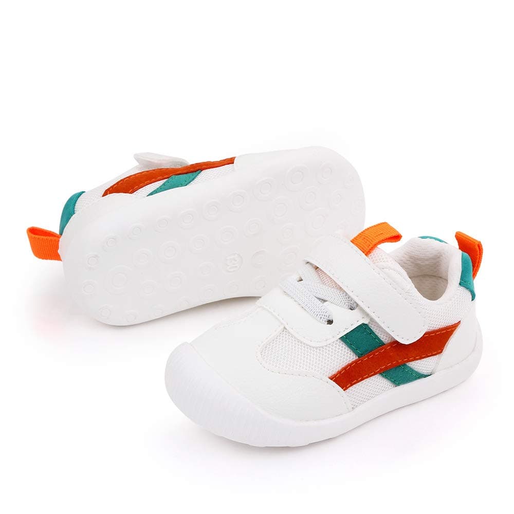 MK MATT KEELY Baby Boys Girls First Walking Shoes Toddler Anti-Slip Soft PU Leather Prewalker Sneakers — view 6