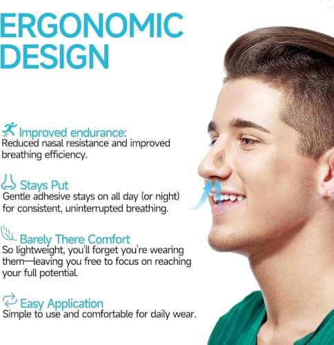 120 Pack Refill Tabs for Magnetic Nose Strip, Breathing Nasal Strips Snoring Aids for Men for Men & Women Improve Sleep Quality, Refill Anti Snoring Device Compatible with Magnetic Nasal Strips — view 3