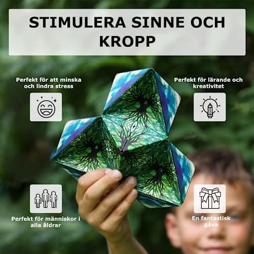 SHASHIBO Shape Shifting Box - Award-Winning, Patented Fidget Box w/ 36 Rare Earth Magnets - Transforms Into Over 100 Shapes, Download Fun in Motion Toys Mobile App (Original Series - Wings) — view 3