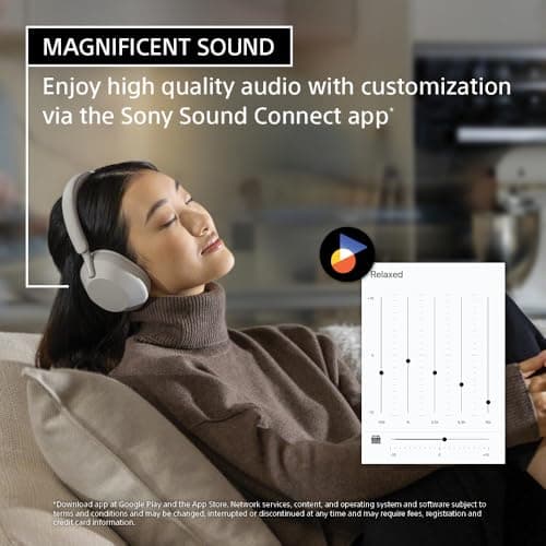 Sony WH-1000XM5 Premium Noise Canceling Headphones, Auto NC Optimizer, 30-Hour Battery, Alexa Voice Control, Silver — view 3