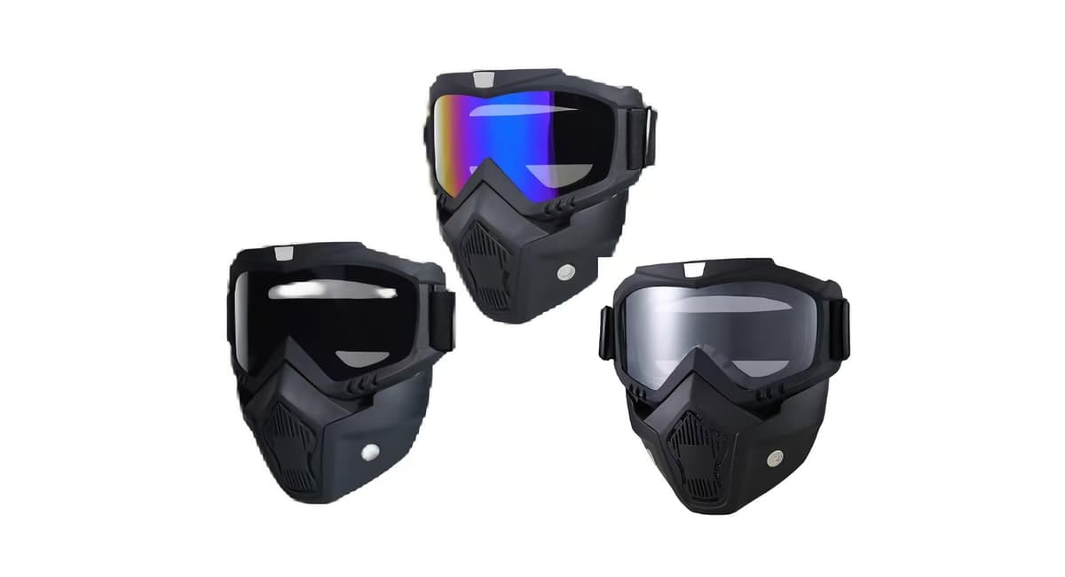 Airsoft,Paintball Full FaceTactical Maske,Mascarillas Extraíbles con Goggles, Para Motocicleta Ciclismo Esquiar Halloween CS Juego Cosplay