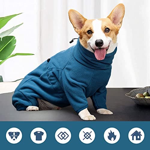 ROZKITCH Dog Pjs Large Breed, Pet Windproof Warm Cold Weather Jacket Vest Cozy Jumpsuit Apparel Outfit Clothes for Small Medium Large Dog Walking Sleep XL — view 3