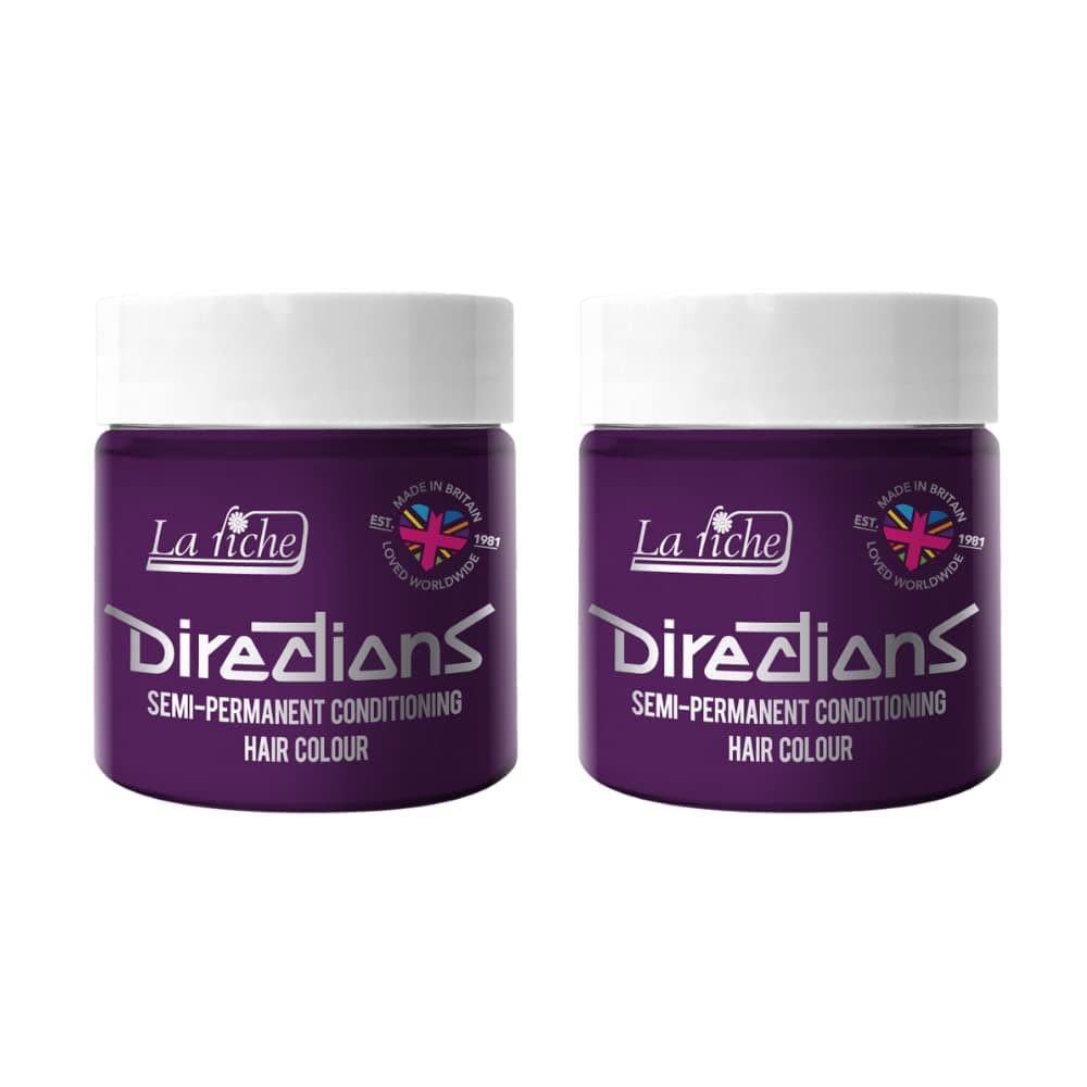 2x La Riche Directions Semi-Permanent Hair Color 100ml Tub - Violet — view 26