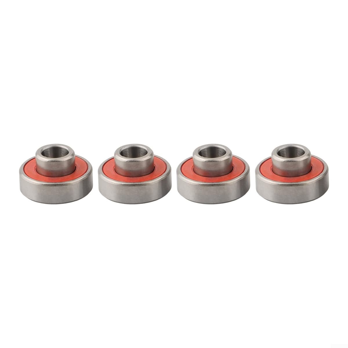608-2RS ABEC-11 Rodamientos blindados para monopatín de alta velocidad 8 x 22 x 12,6 mm, paquete de 4 (rojo 4 piezas)