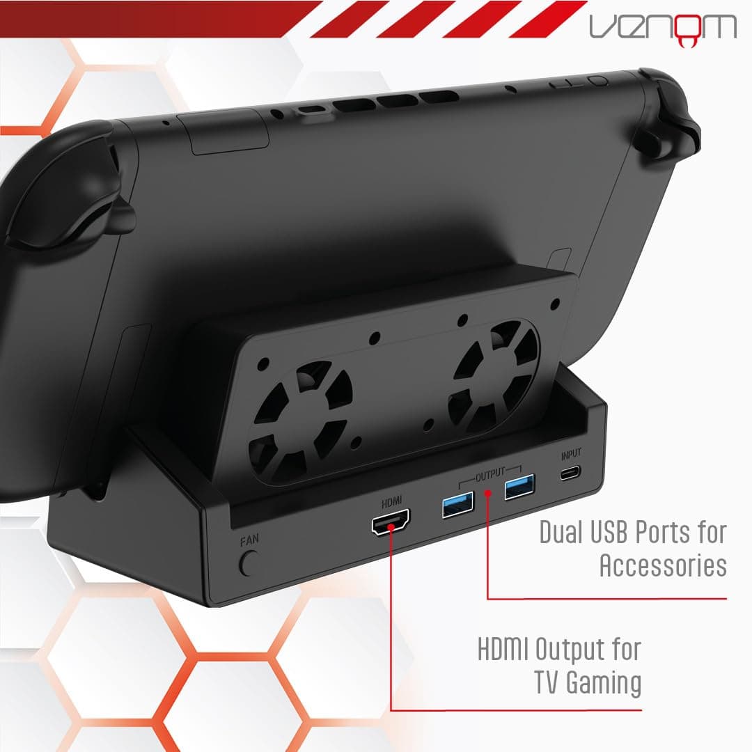 Venom Cooling TV Dock for Nintendo Switch 2 with Detachable Fan and HDMI Output — view 4