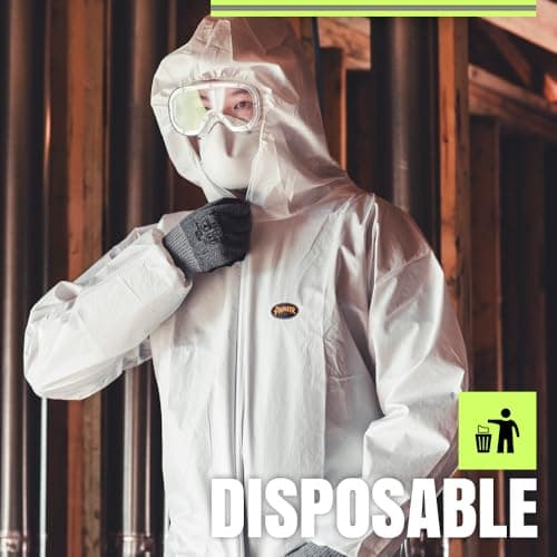 Pioneer Anti-Static Microporous Disposable Coveralls - Protects from Chemicals, Bleach, Paint - Type 5 & 6 - X-Large — view 6