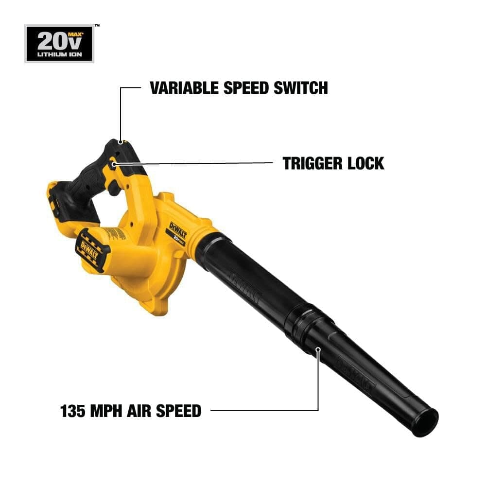 DEWALT DCE100B 20V MAX* Compact Jobsite Blower (Tool Only) — view 2