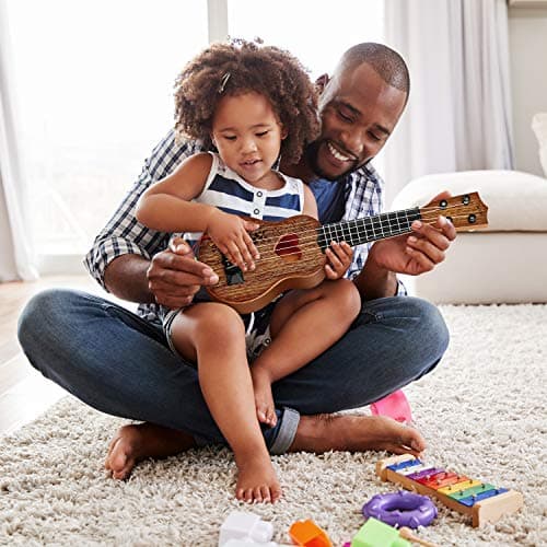 YEZI Classical Ukulele for Kids, Mini Toddler Guitar Toy with Pick, Educational Musical Instrument for Preschool Boys Girls, Early Learning Music Toy for Ages 3 4 5 6+ Years Old, Maroon — view 5