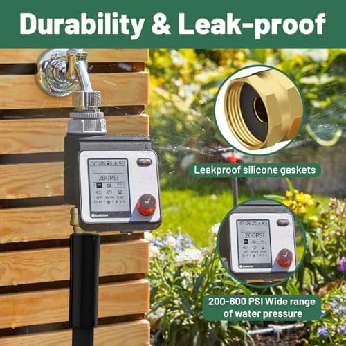 Beitopamz Short Garden Hose 1 ft x 5/8" Female to Female, Heavy Duty Small Water Hose Extender Connector, Leak-Free Connections Hybrid Rubber Leader Hose with 3/4" Double GHT Fittings, Black — view 5