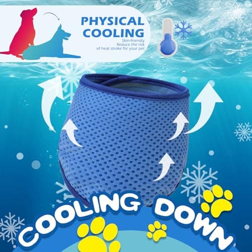 EXPAWLORER Dog Cooling Bandana - 2 Pack Instant Cooling Dog Bandanas, Chill Out Pet Cool Scarf Summer Essentials Ice Neck Cooler Wrap, Prevent Sunstroke for Small Medium Large Dogs, Navy Green XL