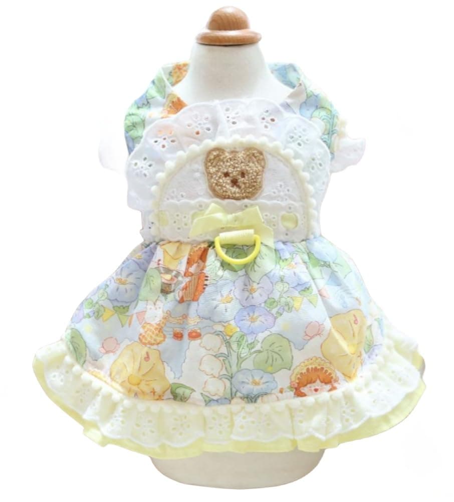MaruPet Fashion Sweet Puppy Dog Chiffon Princess Dress for EXTRAL Small and Small Dog Pink S — view 28
