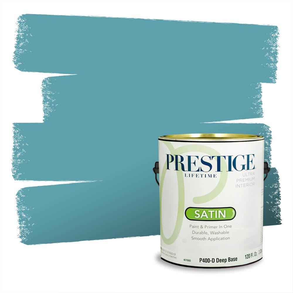 PRESTIGE Paints Interior Paint and Primer In One, 1-Gallon, Semi-Gloss, Comparable Match of Valspar* Dewdrop* — view 976