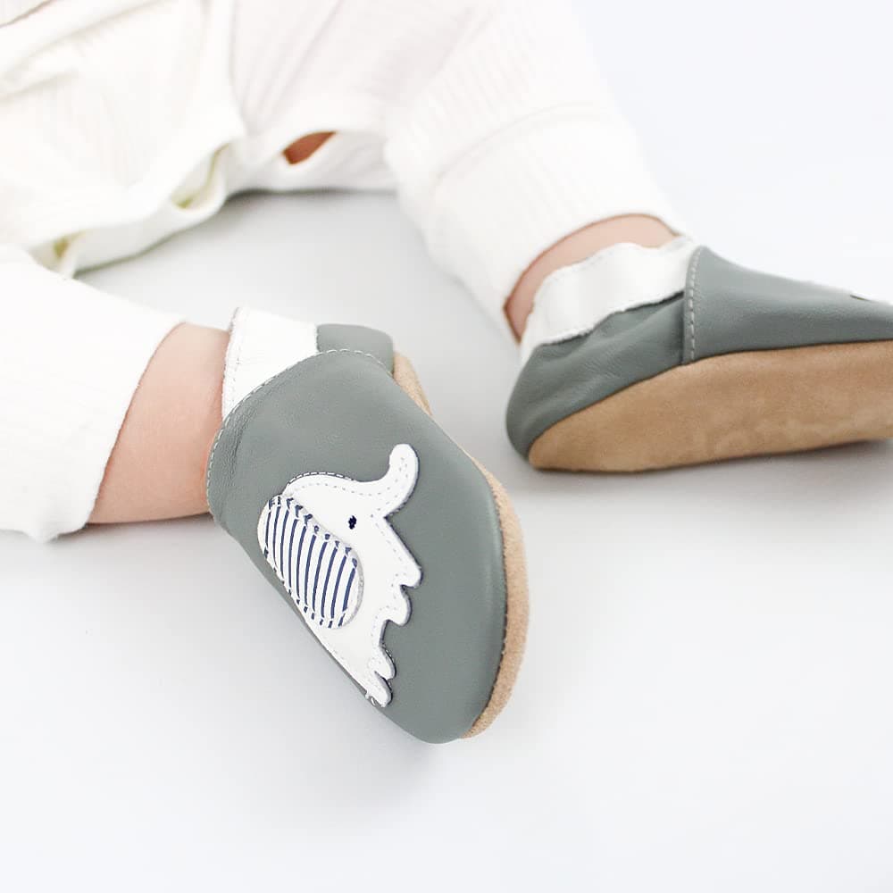 Dotty Fish Unisex Soft Leather Shoes, Unisex Baby First Walker Shoe — view 5