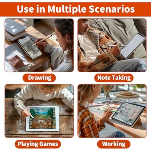 Stylus(10 PCS),Stylus Pen for Touchscreen iPad.2-in-1 Universal Stylus — view 6