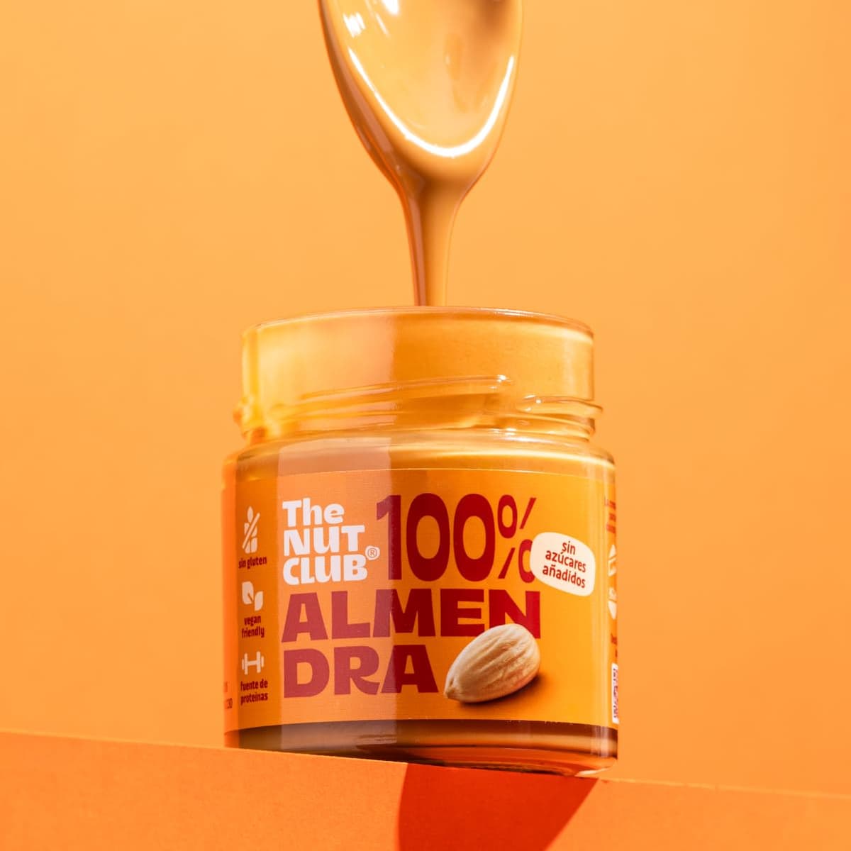 The Nut Club Crema de Almendra 180g 100% Natural, Vegana, Sin Azúcares Añadidos, Sin Gluten, Sabor Intenso y Textura Cremosa, Ideal para Untar, Desayunos, Recetas y Postres — view 5