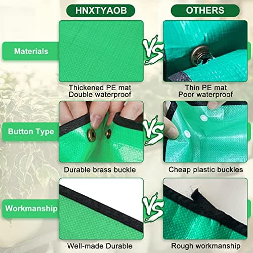HNXTYAOB 39.5"x 31.5" Large Repotting Mat for Plant Transplanting and Mess Control Thickened Waterproof Potting Tray Plant Gifts for Women Green — view 4