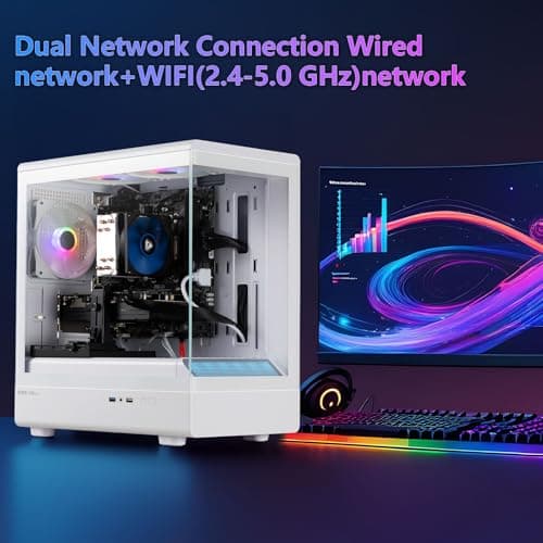 Tisukisu Prebuilt Gaming PC Desktop,Core i7 Tower Computer,RTX3050 8G,Win11 — view 5