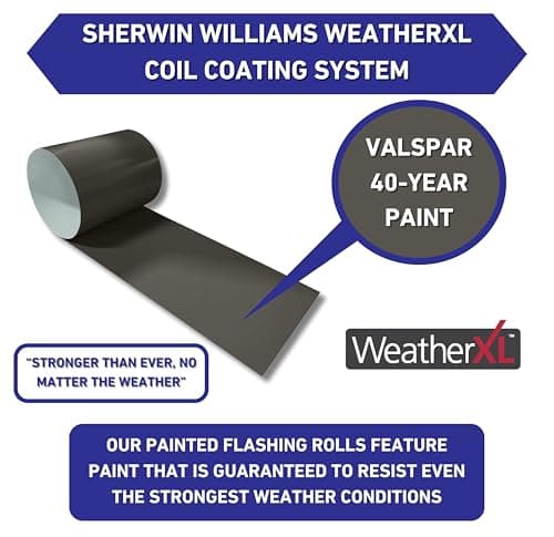 EAGLE 1: 26 Gauge General Use or Roofing Flashing Rolls - DIY or Contractors (Brown, 6 in x 10 FT) — view 3