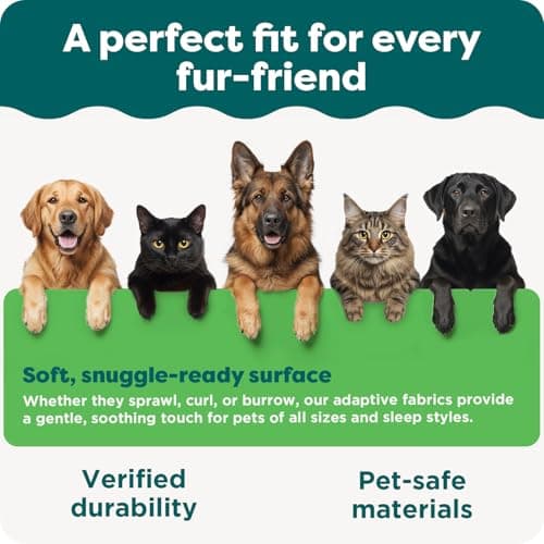 Furhaven Orthopedic Dog Bed for Large/Medium Dogs w/Removable Bolsters & Washable Cover, for Dogs Up to 55 lbs - Plush & Velvet Waves Perfect Comfort Sofa - Brownstone, Large — view 7