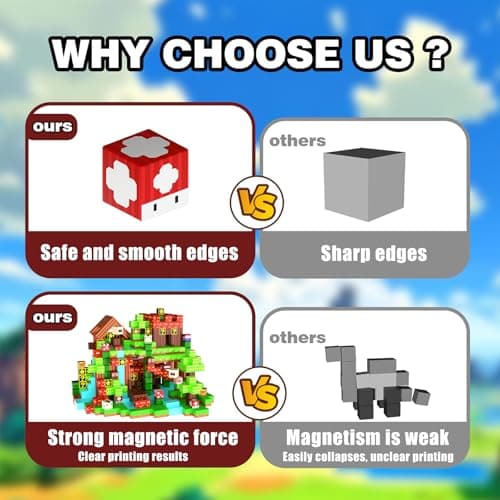 Caiuiyda Magnetic Building Blocks Sandbox World Set — view 4
