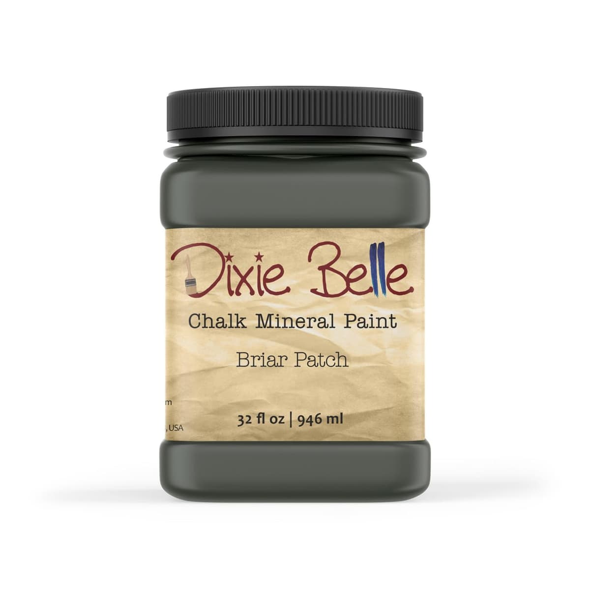 Dixie Belle Paint Company Chalk Finish Furniture Paint - Caviar (32oz) - Matte Black Chic Chalk Mineral DIY Furniture Paint — view 192