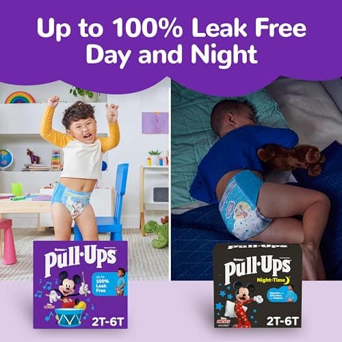 Pull-Ups Boys' Night-Time Potty Training Pants, Size 4T-5T Overnight Training Underwear (38-50 lbs), 52 Ct — view 9