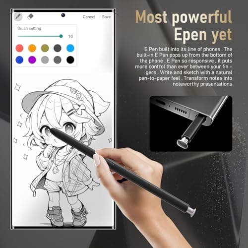 C24 Ultra Unlocked Phone,256GB+8GB w/ Pen 6800mAh,Works with T-Mobile,AT&T — view 6