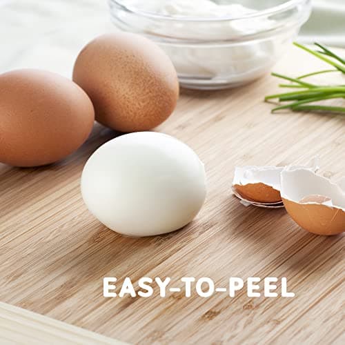Elite Gourmet EGC322CBL Easy Egg Cooker Electric 7-Egg Capacity, Soft, Medium, Hard-Boiled Egg Cooker with Auto Shut-Off, Measuring Cup Included, BPA Free, Classic Blue — view 5