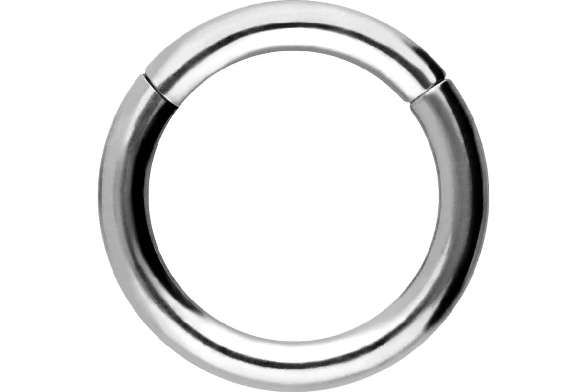 PIERCINGLINE Anillo segmento Clicker de acero quirúrgico – Piercing en oro, plata, rosa, negro o azul – para nariz, tabique, oreja, hélice o tragus — view 115