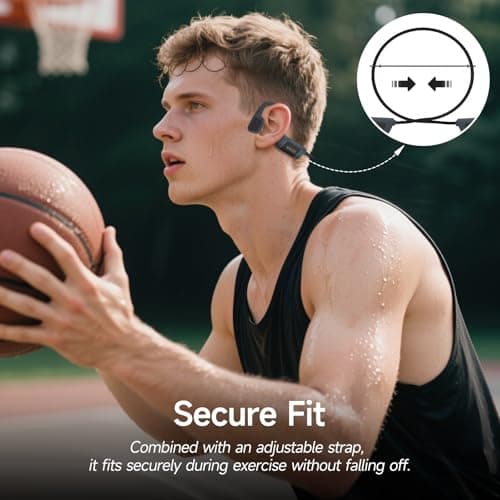 IFECCO Swimming Headphones Bluetooth 5.4 - Bone Conduction Underwater Headphones, IP68 Waterproof Open Ear Headpohnes with Mic, 32GB MP3 Player Memory for Swimming, Running, Cycling — view 4