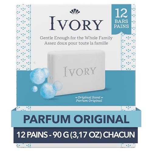 Ivory Bar Soap Original Scent, 1.08 Kg Total (12 Count of 90 g Each) — view 7